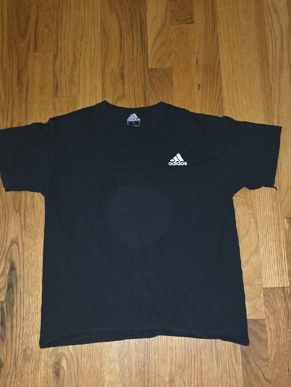adidas Black Crewneck with White Trefoil Logo